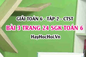 Giải bài 3 trang 24 Toán 6 Tập 2 SGK Chân trời sáng tạo